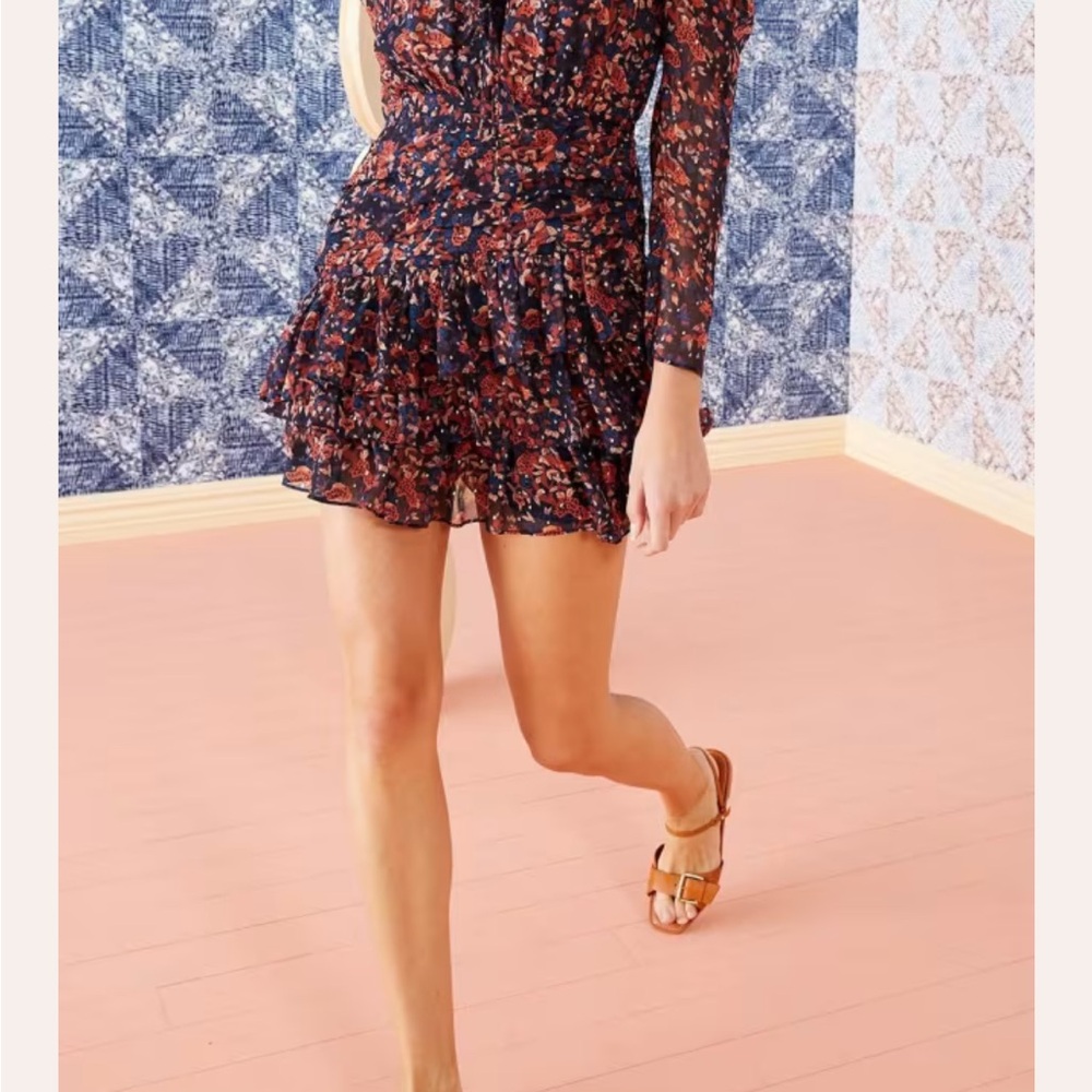 Floral Print Long Sleeve Dress